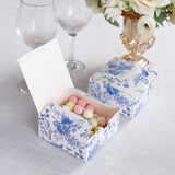 Create a Masterpiece of Style and Substance with White Blue Chinoiserie Floral Print Gift Boxes