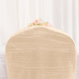 Versatile and Durable Beige Banquet Chair Cover