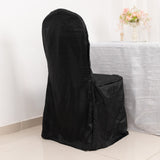 Create an Unforgettable Atmosphere with the Black Crinkle Crushed Taffeta Banquet Chair Cover