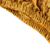 Luxurious and Versatile Gold Crushed Velvet Pillar Stand Covers