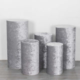 Elevate Your Event Decor with Silver Crushed Velvet Prop Covers